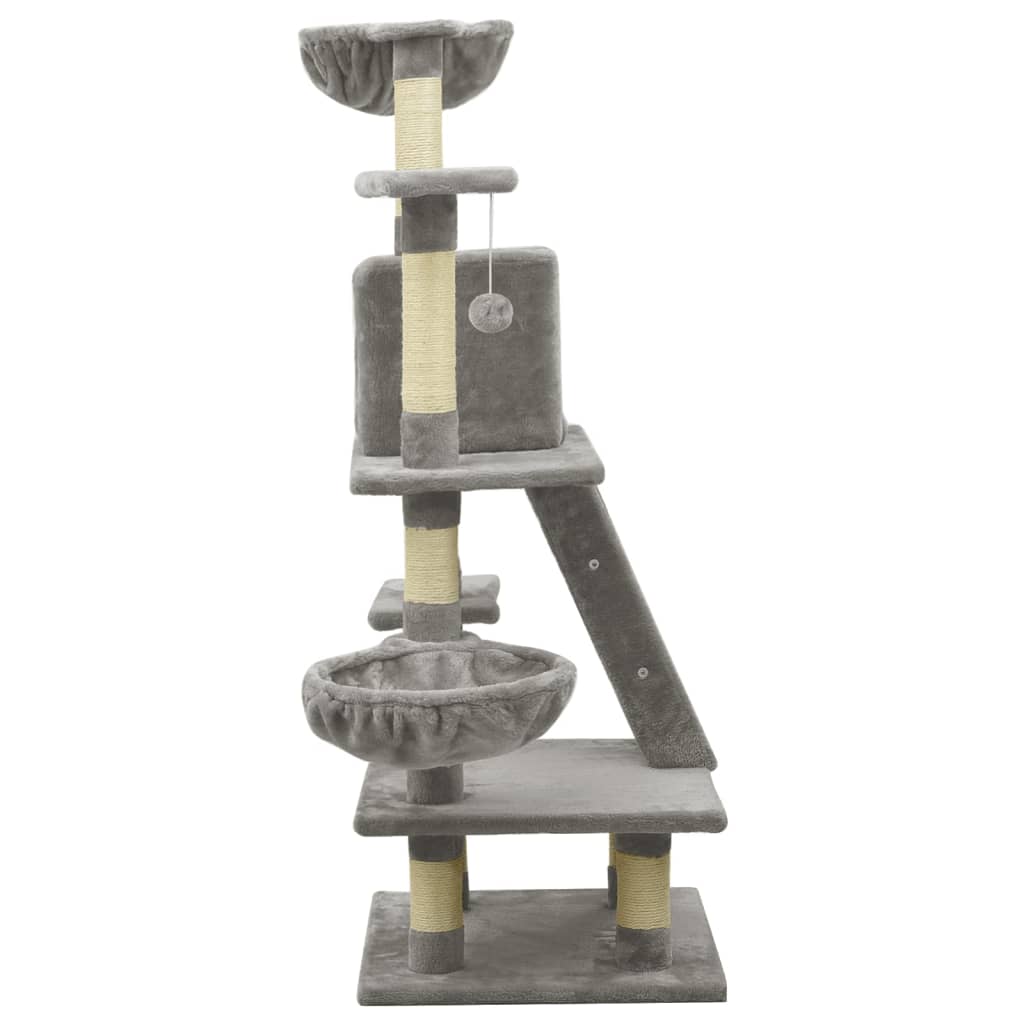 Kratzbaum Mit Sisal-Kratzsäulen 122 Cm