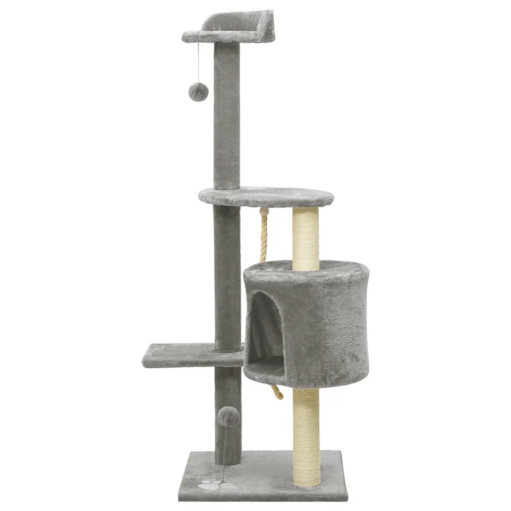 Katzenbaum Mit Sisal-Kratzsäulen 120 Cm
