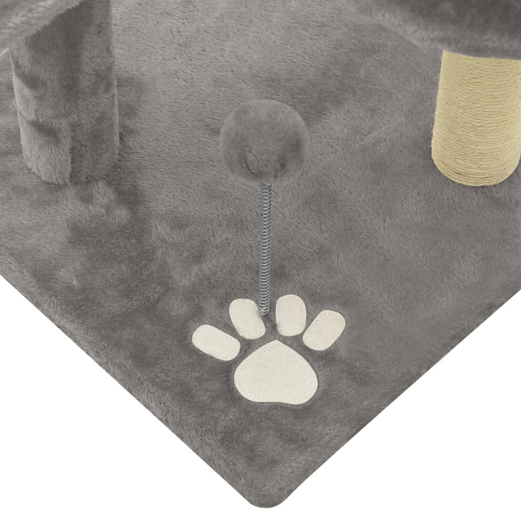 Katzenbaum Mit Sisal-Kratzsäulen 120 Cm