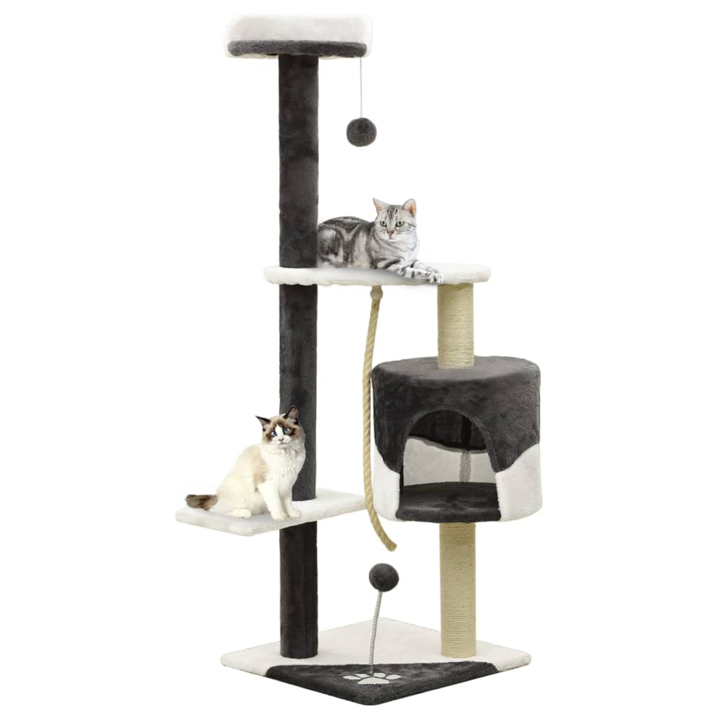 Katzenbaum Mit Sisal-Kratzsäulen 120 Cm