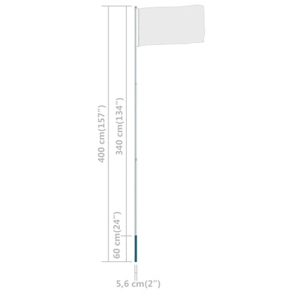 Teleskop-Fahnenmast Aluminium
