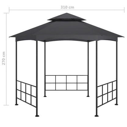 Pavillon Mit Seitenwänden 3,1X2,7 M