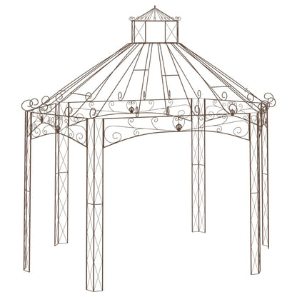 Gartenpavillon Antik-Braun Eisen