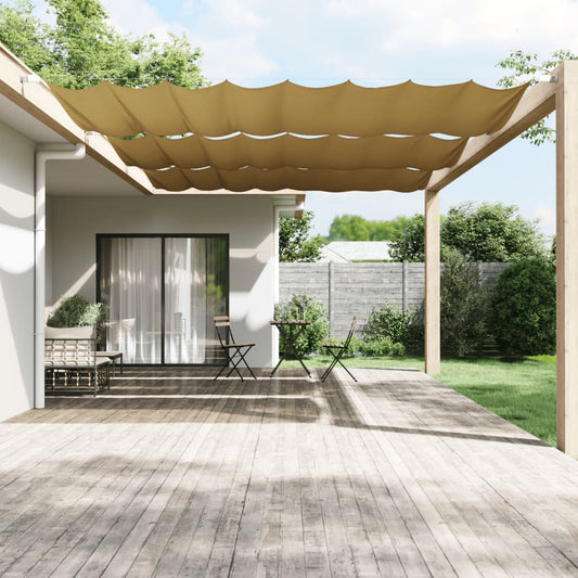 Senkrechtmarkise Beige 200X420 Cm Oxford-Gewebe