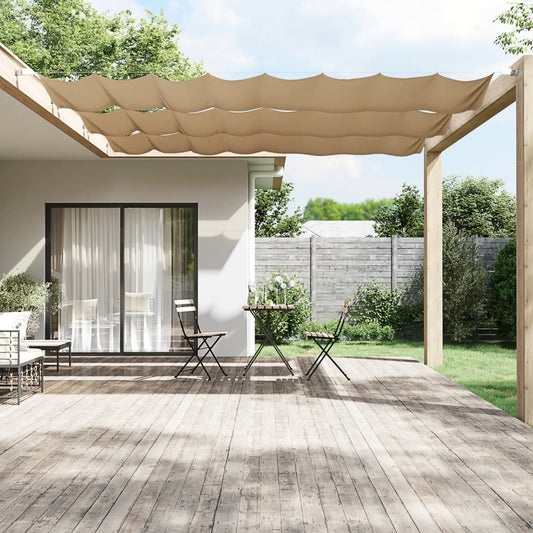 Senkrechtmarkise Taupe 60X600 Cm Oxford-Gewebe