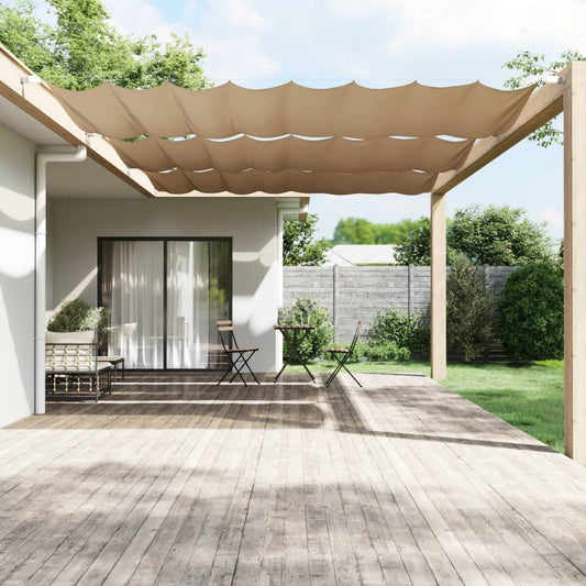 Senkrechtmarkise Taupe 200X420 Cm Oxford-Gewebe