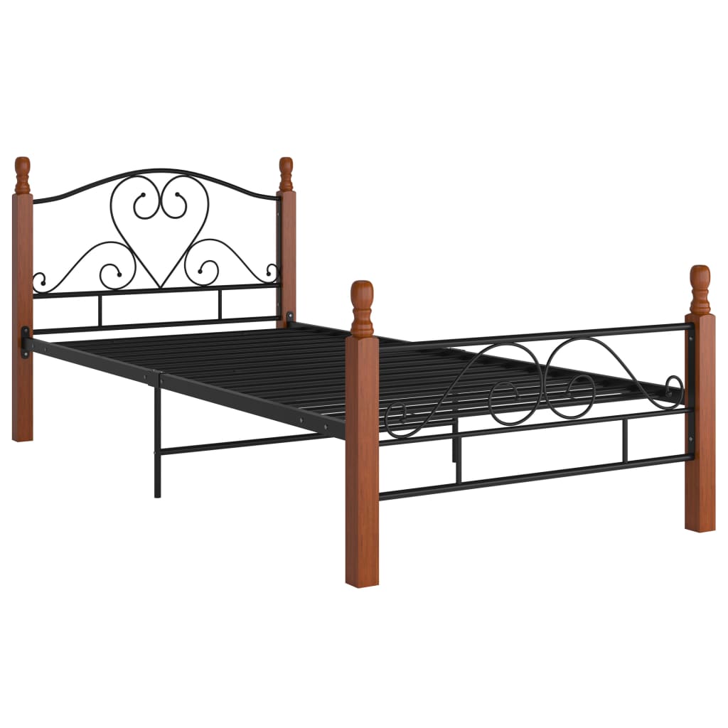 Bettgestell Schwarz Metall
