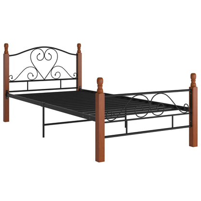 Bettgestell Schwarz Metall