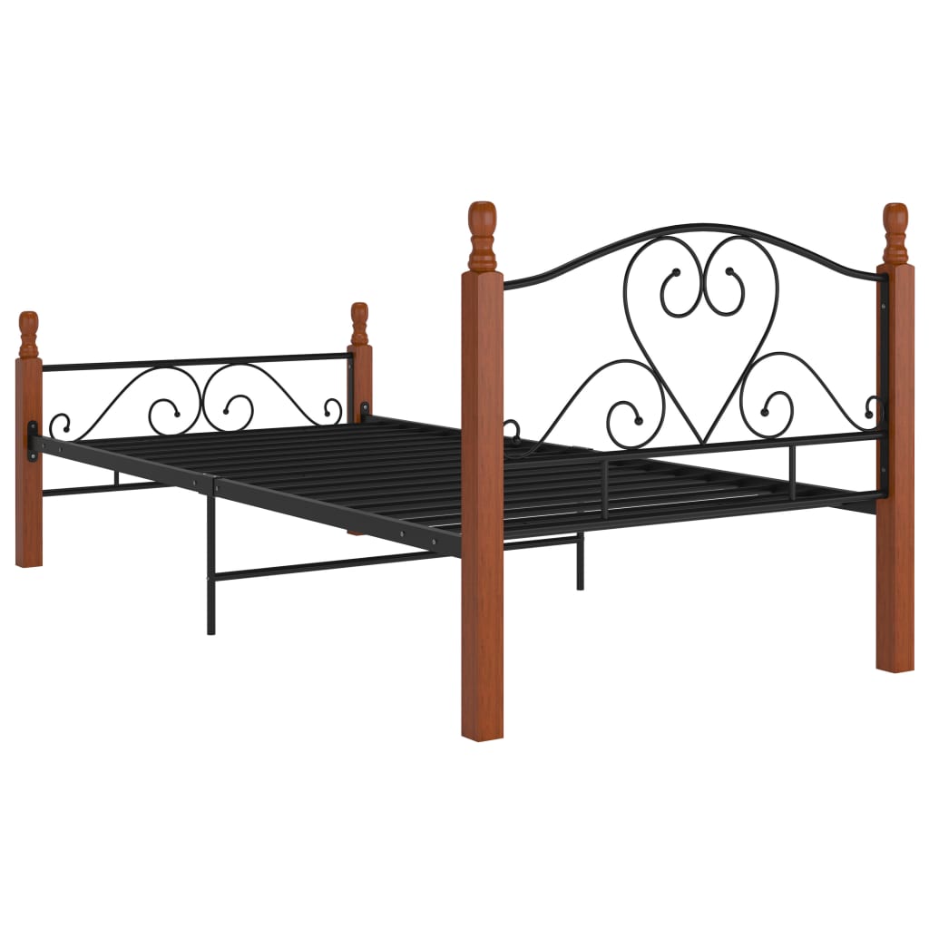 Bettgestell Schwarz Metall