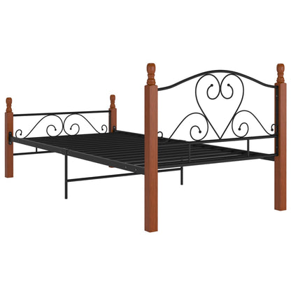 Bettgestell Schwarz Metall