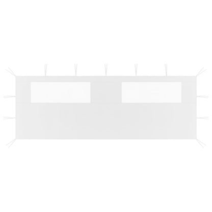 Pavillon-Seitenwände Mit Fenstern 2 Stk. 4X2,1 M 70 G/M²