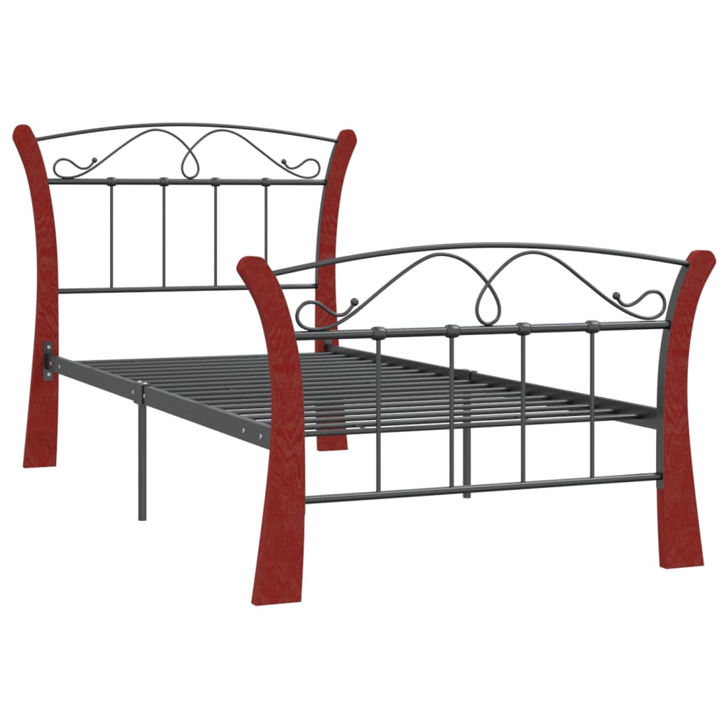 Bettgestell Schwarz Metall