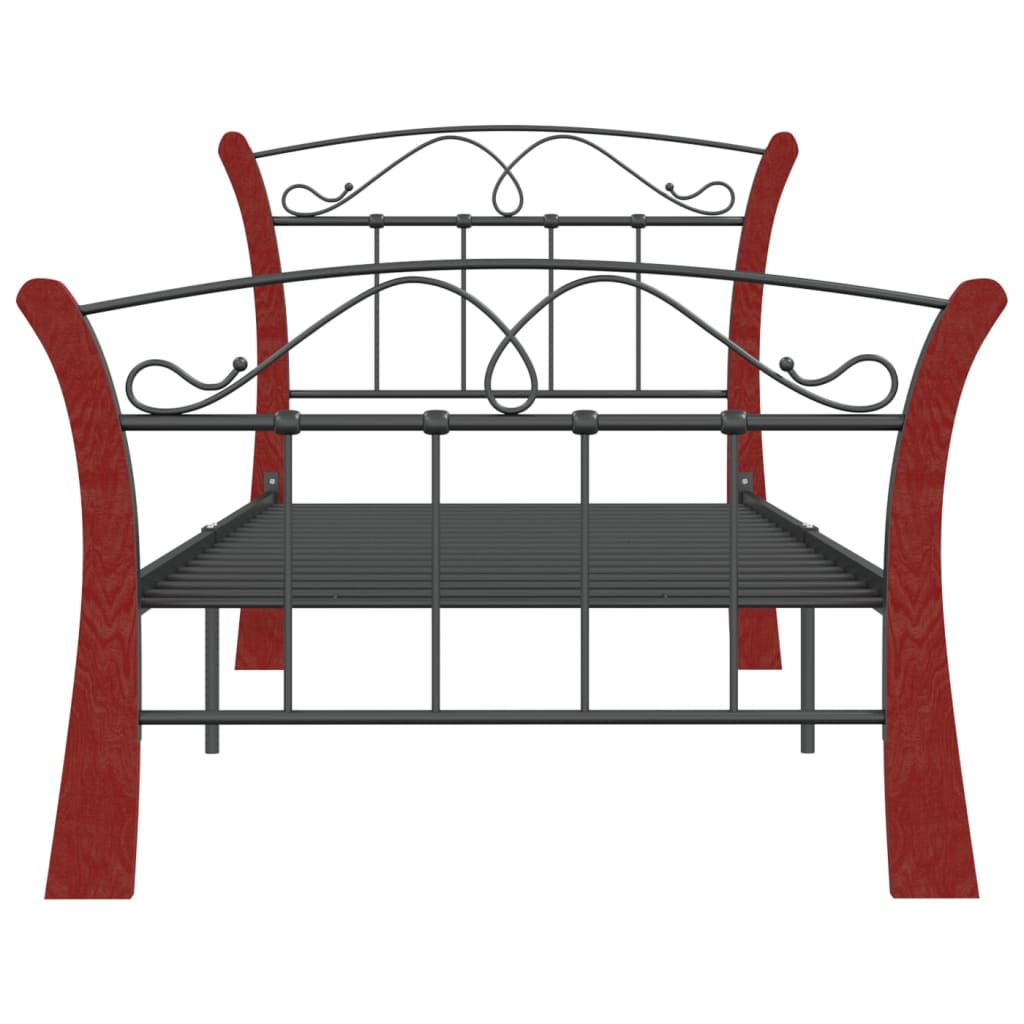 Bettgestell Schwarz Metall