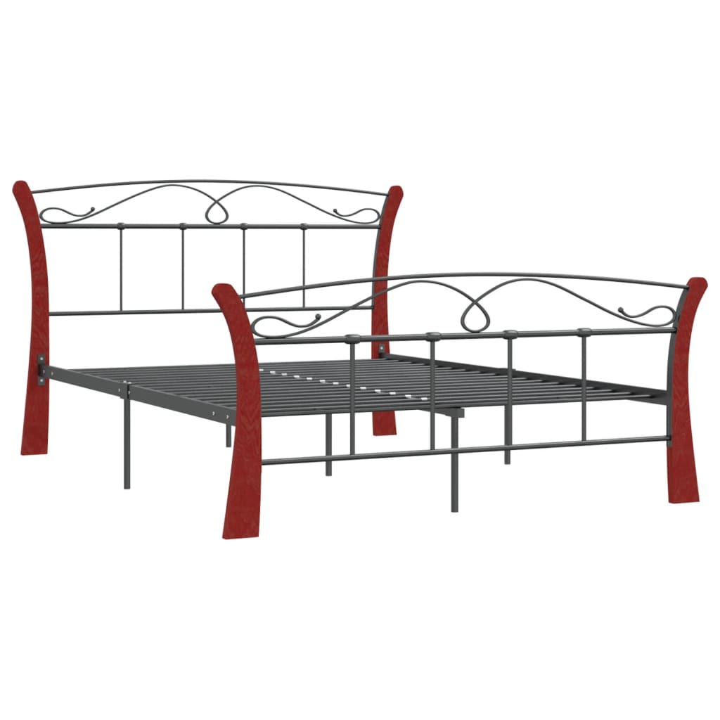 Bettgestell Schwarz Metall