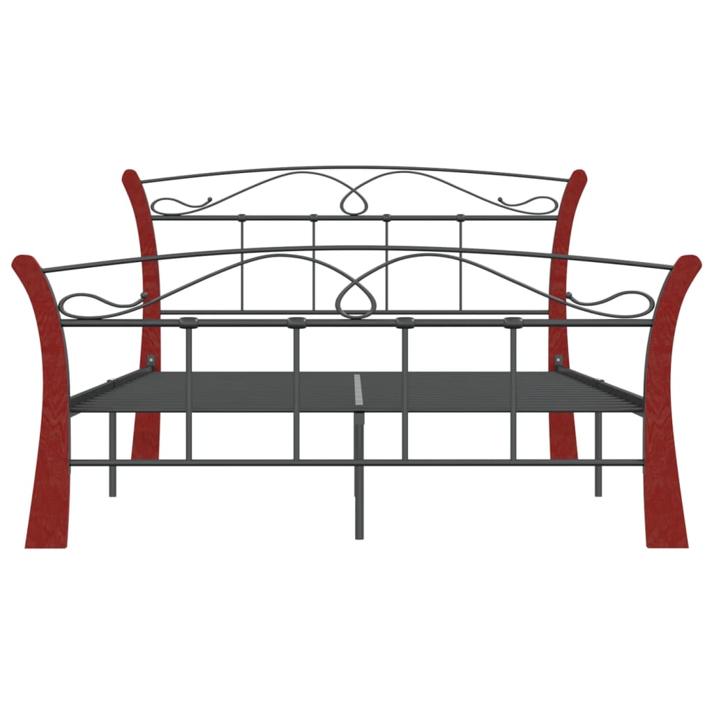 Bettgestell Schwarz Metall