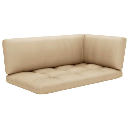 -Palettensofa Mit Kissen Imprägniertes Kiefernholz Beige