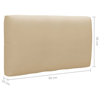 -Palettensofa Mit Kissen Imprägniertes Kiefernholz Beige