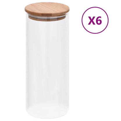 Vorratsgläser Mit Bambusdeckel 6 Stk.