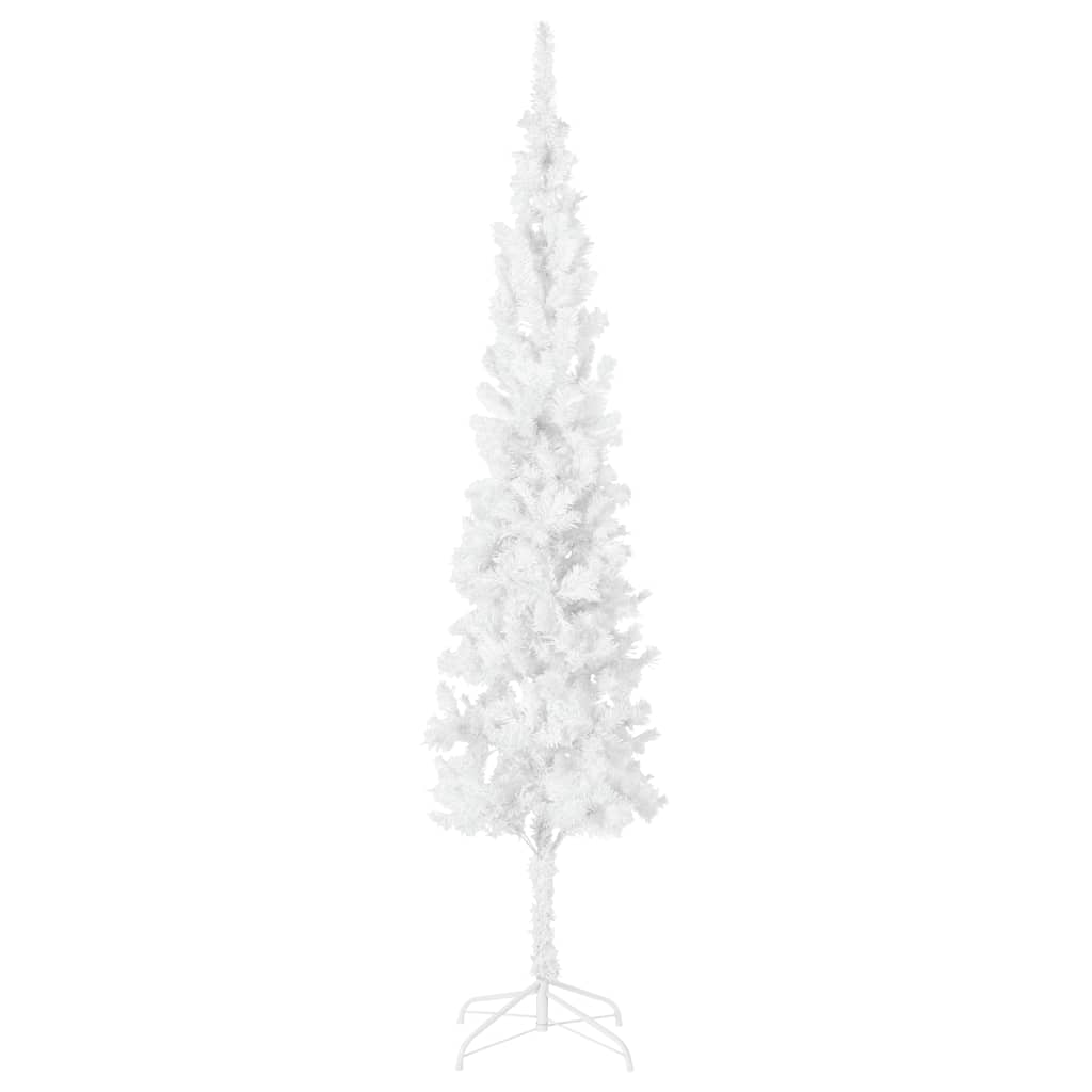 Schlanker Weihnachtsbaum Weiß 210 Cm