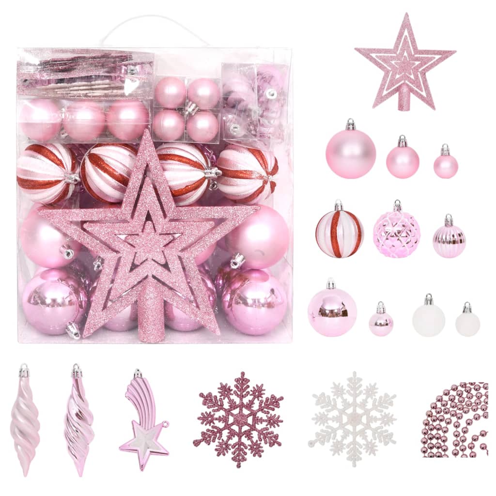 70-Tlg. Weihnachtskugel-Set En Und Rot