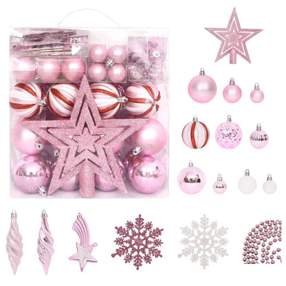 70-Tlg. Weihnachtskugel-Set En Und Rot