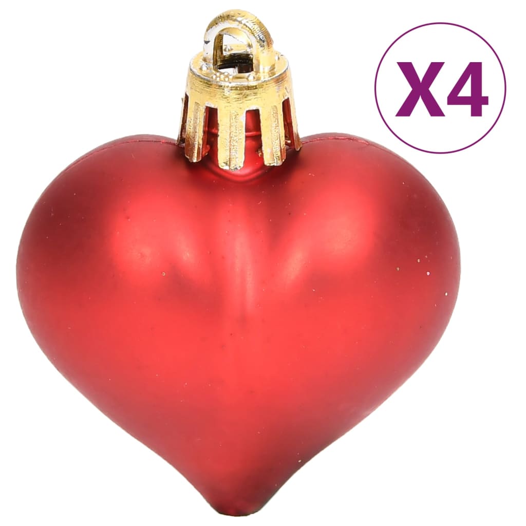 70-Tlg. Weihnachtskugel-Set En Und Rot