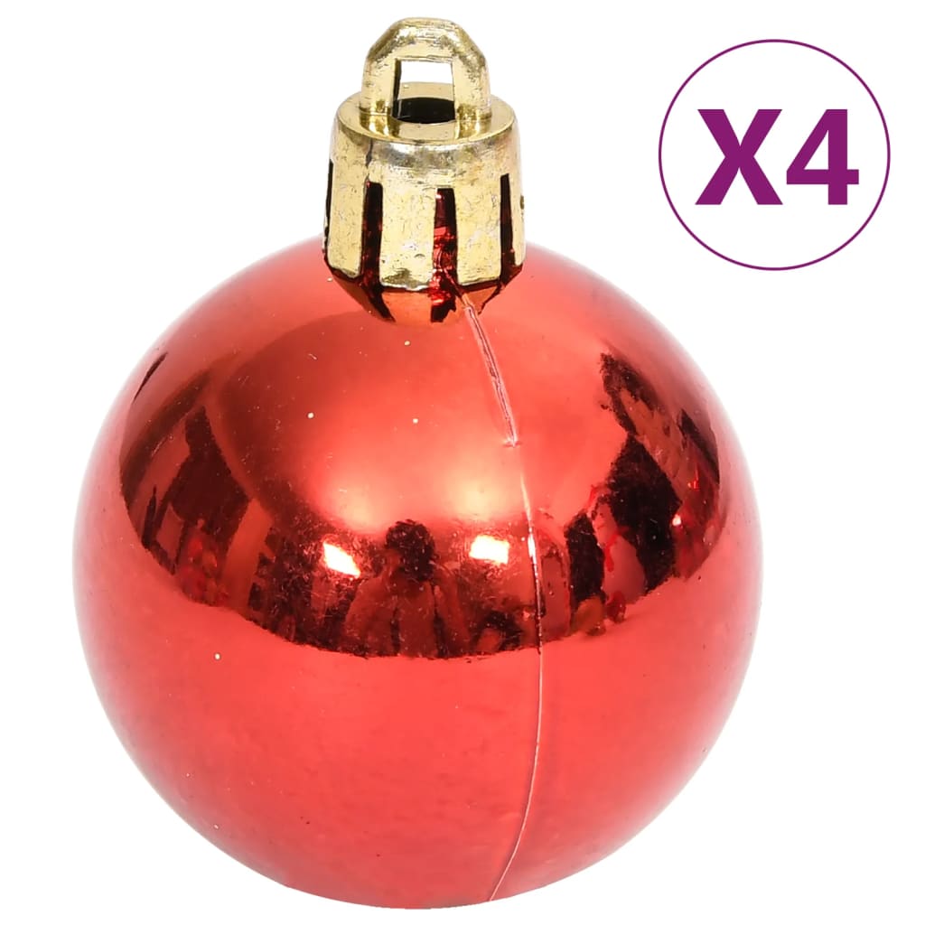 70-Tlg. Weihnachtskugel-Set En Und Rot