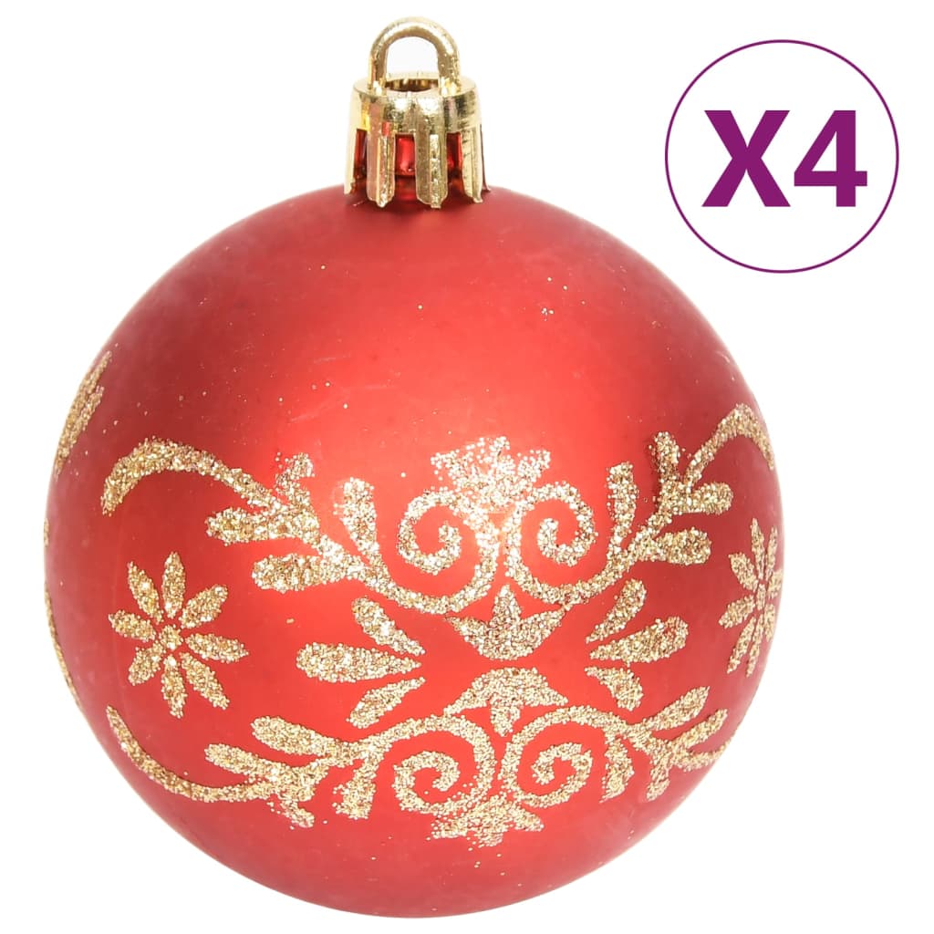 70-Tlg. Weihnachtskugel-Set En Und Rot