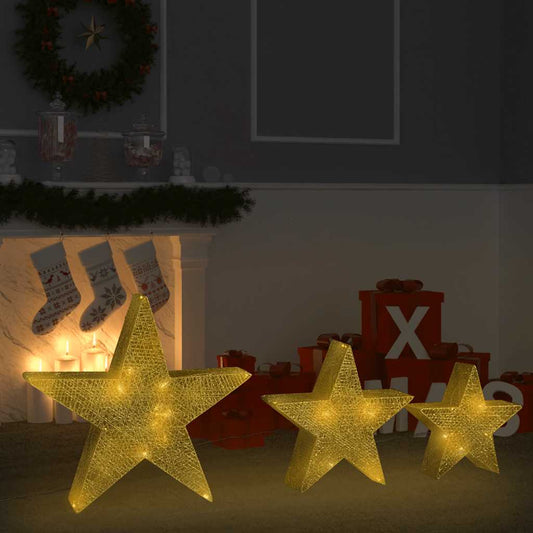 Weihnachtssterne 3 Stk. En Mesh Led Outdoor Indoor