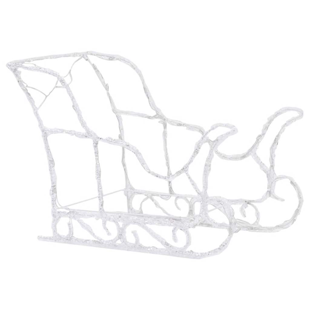 Weihnachtsdekoration Rentiere & Schlitten 280X28X55 Cm Acryl
