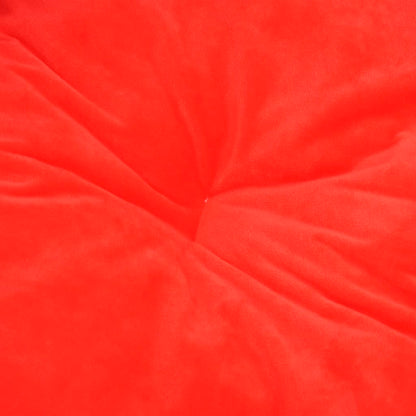 Hundebett Schwarz- 90X79X20 Cm Plüsch Und Kunstleder