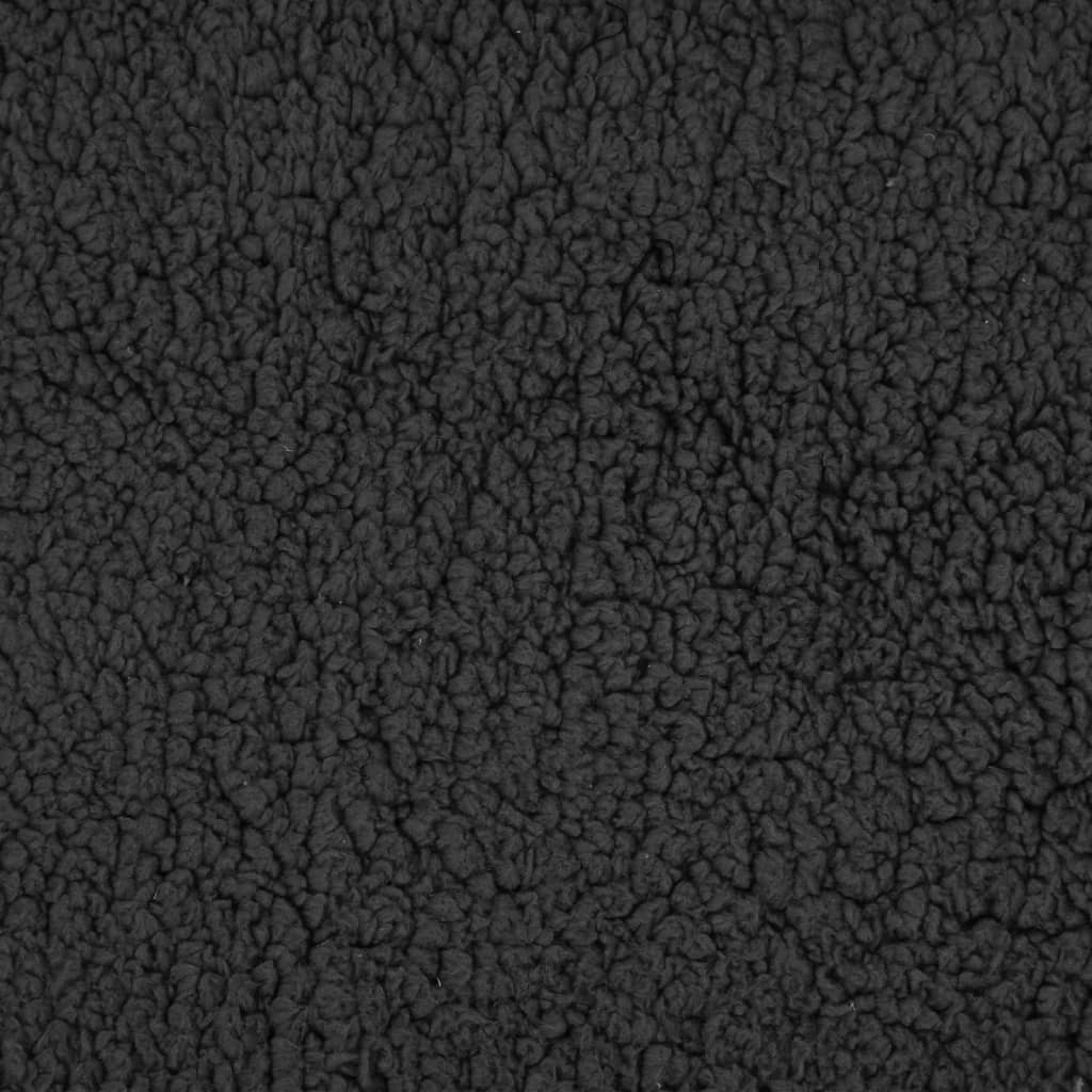 Hundematratze Ergonomisch 75X53Cm Leinenoptik Fleece