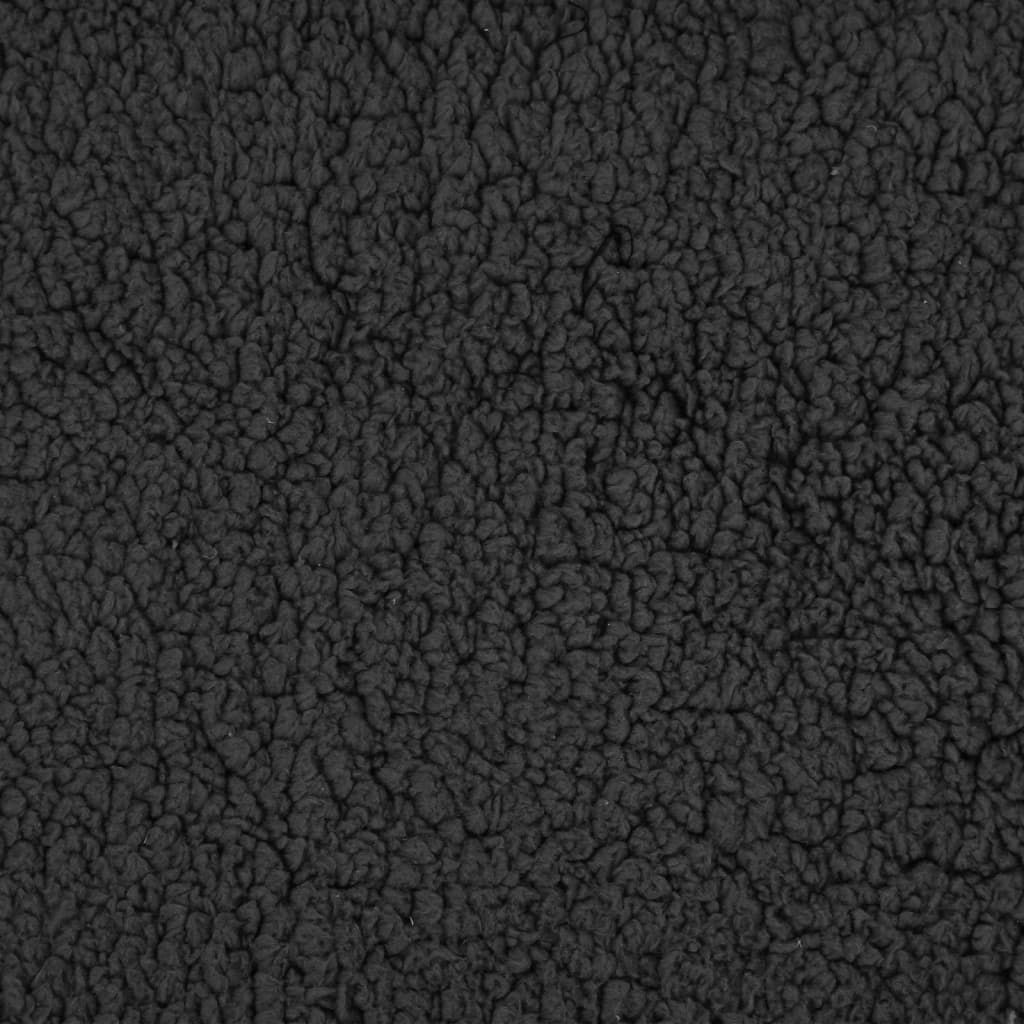 Hundematratze Ergonomisch 90X64Cm Leinenoptik Fleece