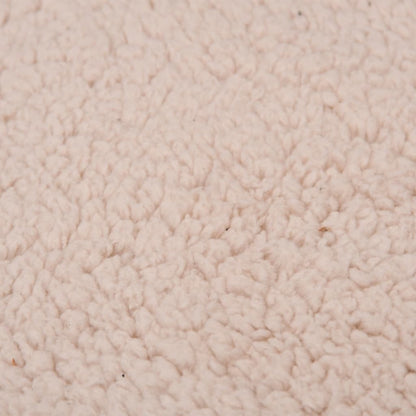 Hundematratze Ergonomisch 90X64 Cm Leinenoptik Fleece Braun