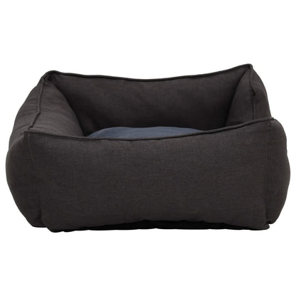 Hundebett 65X50X20 Cm Fleece Leinenoptik