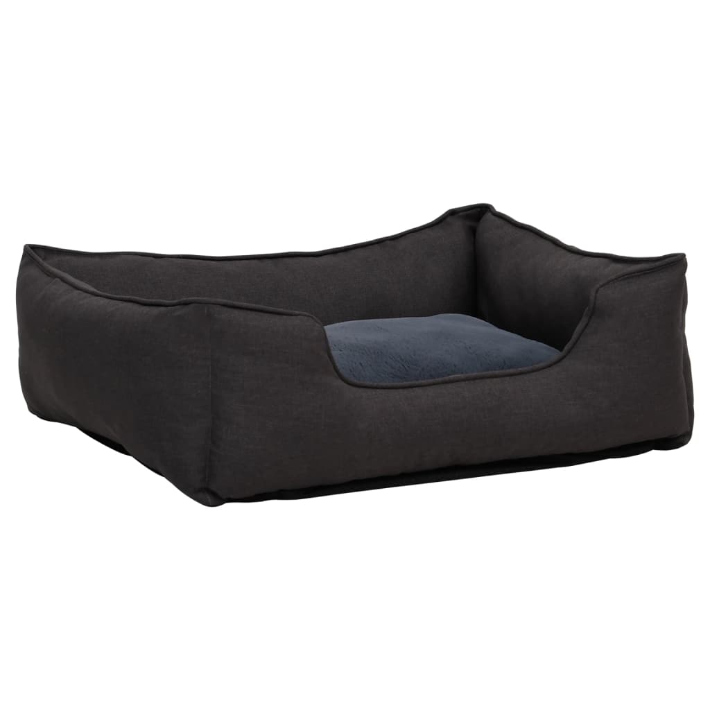 Hundebett 110,5X80,5X26 Cm Fleece Leinenoptik