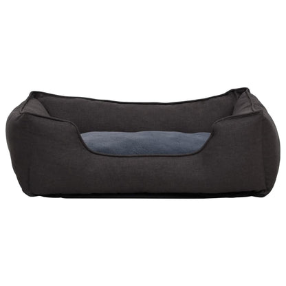 Hundebett 110,5X80,5X26 Cm Fleece Leinenoptik