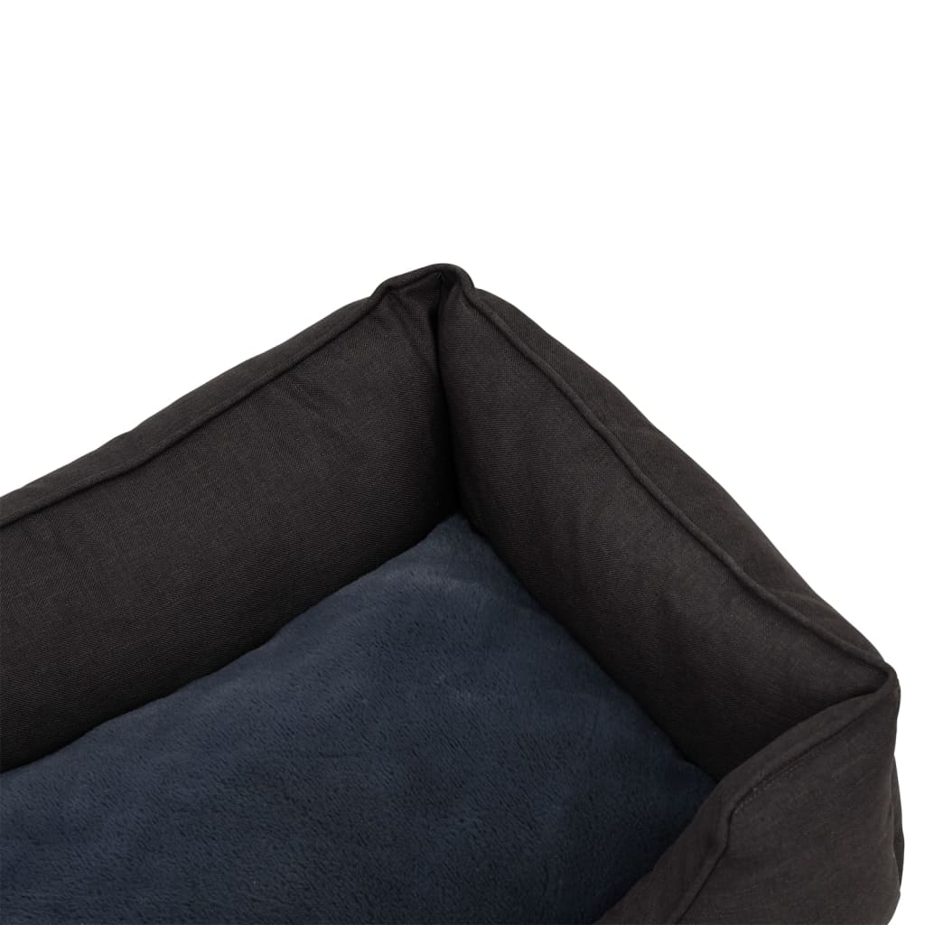 Hundebett 110,5X80,5X26 Cm Fleece Leinenoptik