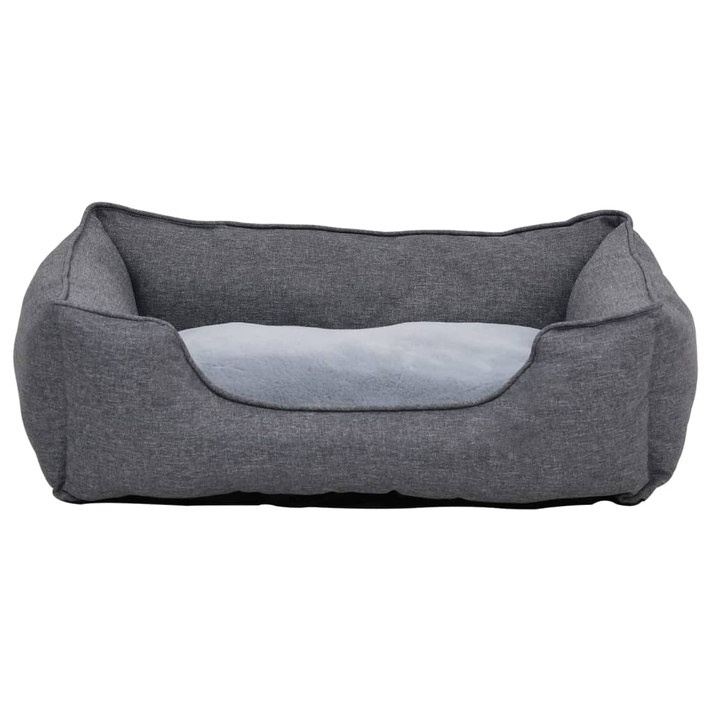 Hundebett 65X50X20 Cm Fleece Leinenoptik
