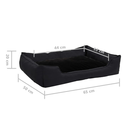 Hundebett 65X50X20 Cm Fleece Leinenoptik
