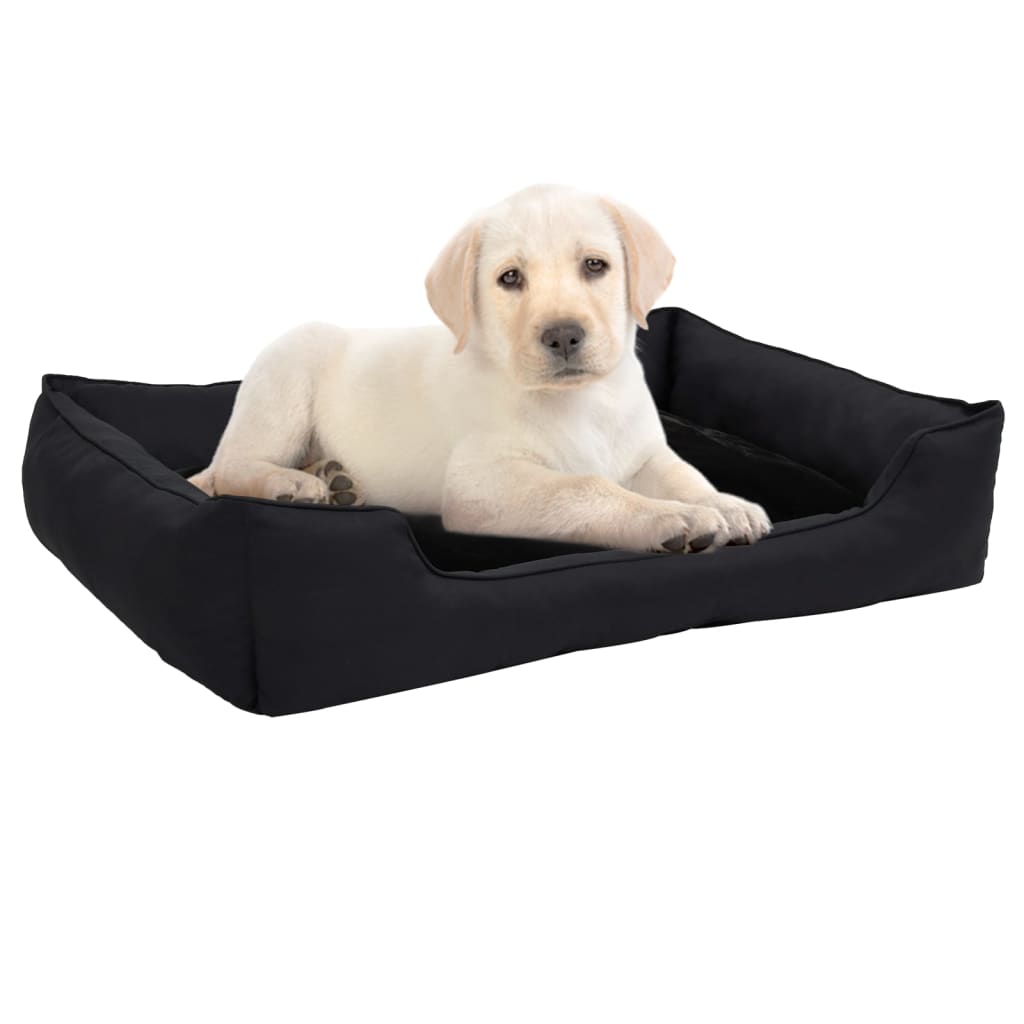 Hundebett 65X50X20 Cm Fleece Leinenoptik