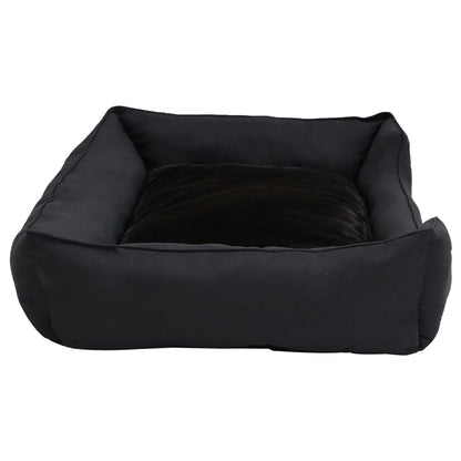 Hundebett 85,5X70X23 Cm Fleece Leinenoptik
