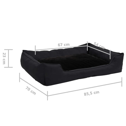 Hundebett 85,5X70X23 Cm Fleece Leinenoptik