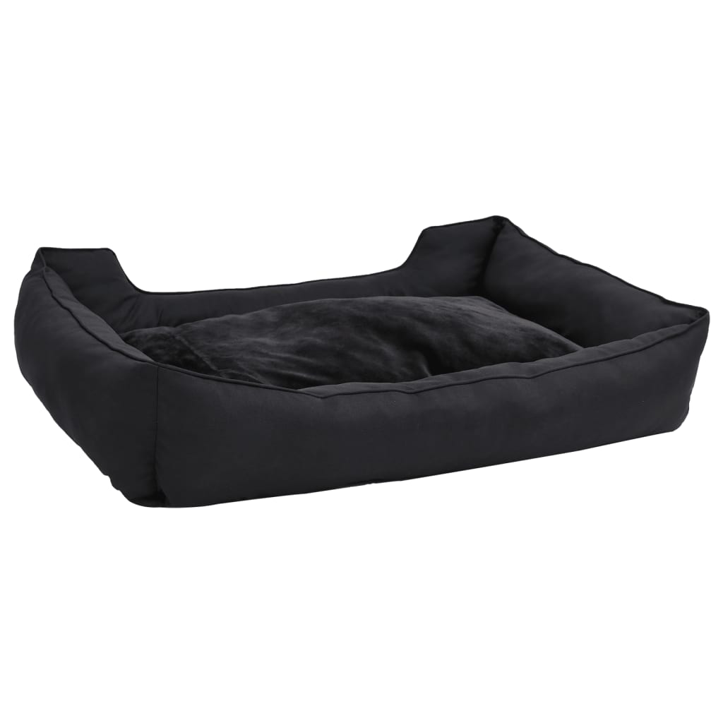 Hundebett 110,5X80,5X26 Cm Fleece Leinenoptik