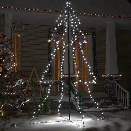 Weihnachtsbaum In Kegelform 240 Leds Indoor Outdoor 118X180 Cm Kaltweiß