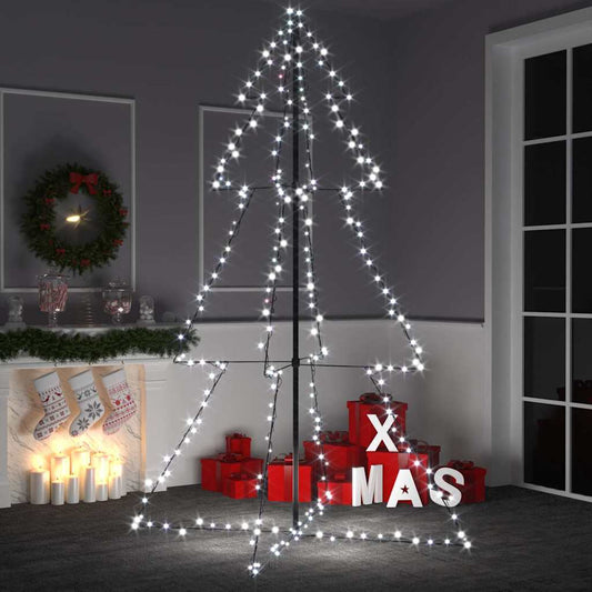 Weihnachtsbaum In Kegelform 240 Leds Indoor Outdoor 118X180 Cm Kaltweiß