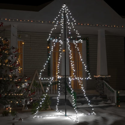 Weihnachtsbaum In Kegelform 240 Leds Indoor Outdoor 118X180 Cm Kaltweiß