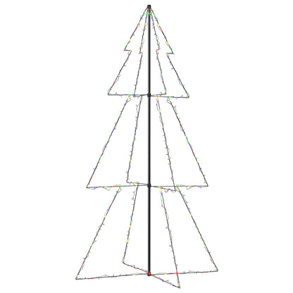 Weihnachtsbaum In Kegelform 300 Leds Indoor & Outdoor 120X220Cm Mehrfarbig