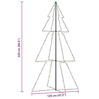 Weihnachtsbaum In Kegelform 300 Leds Indoor & Outdoor 120X220Cm Mehrfarbig