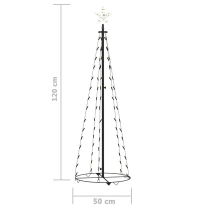 Weihnachtsbaum Kegelform 70 Leds Deko 50X120 Cm Warmweiß